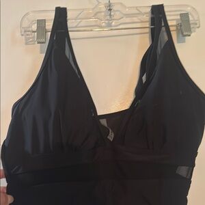 Elegant Black One-Piece Swimsuit